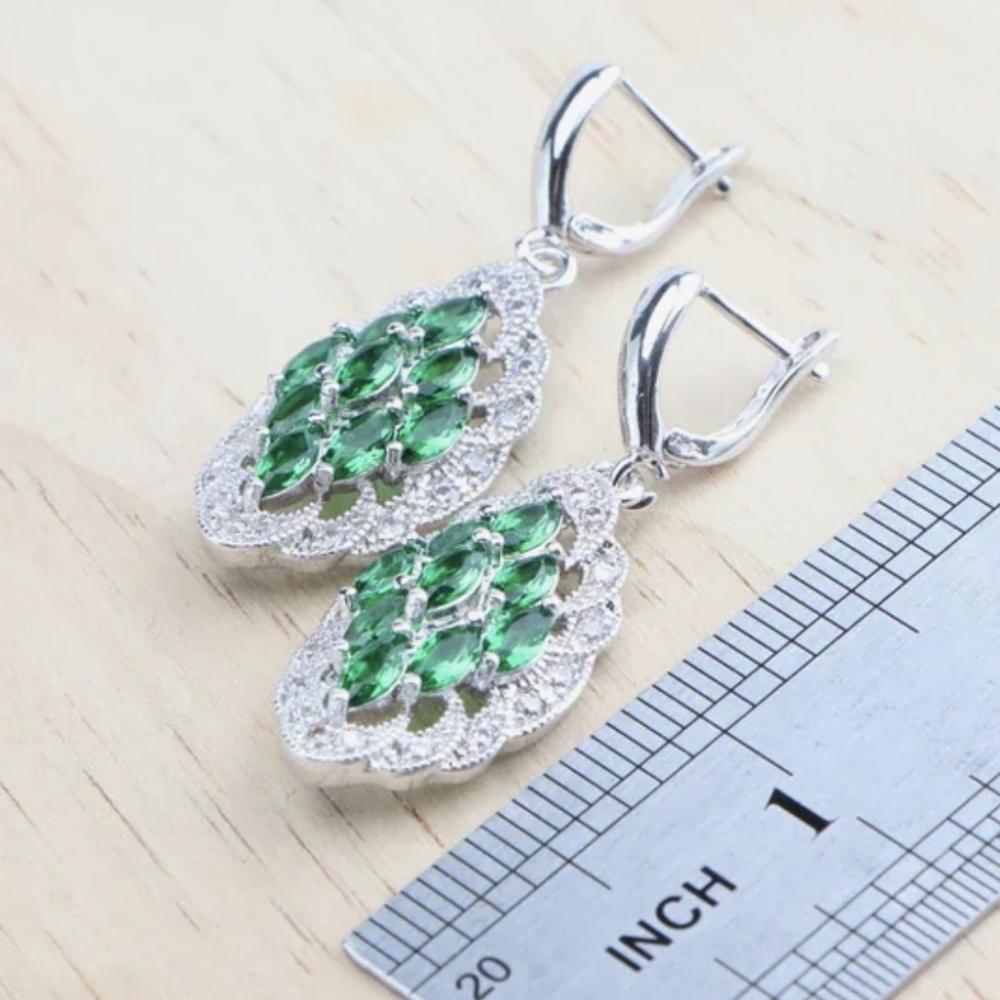 Sterling Silver Wedding Jewelry Set forWomen,Bridal,925STAMPED,any Occasion Gift - Picture 3 of 6